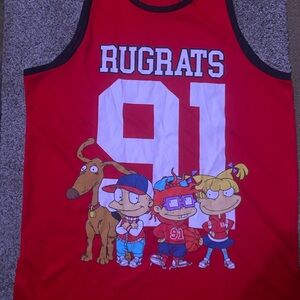 Red Rugrats Graphic Tank Top
